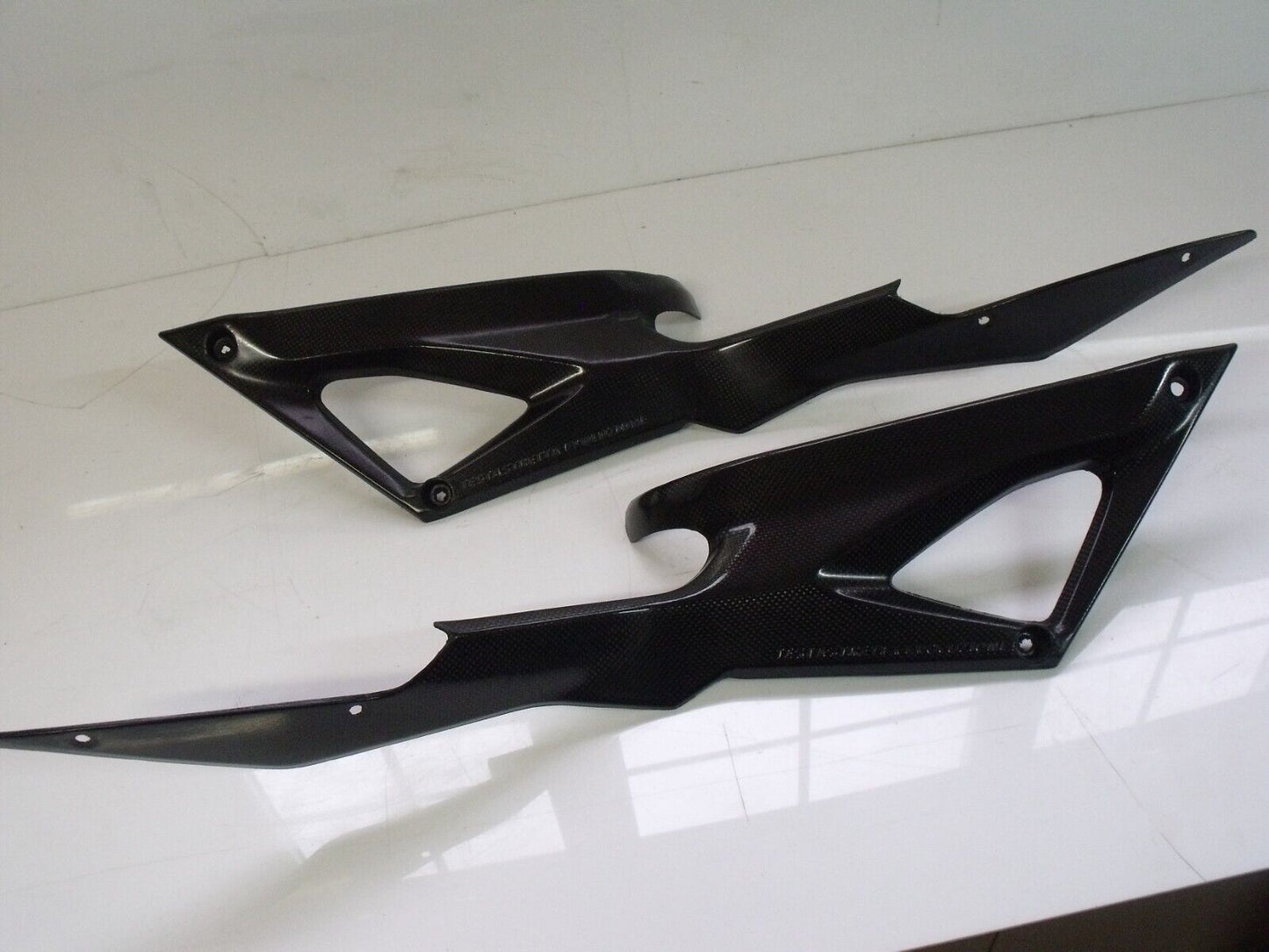 Ducati 1098 Carbon fibre infill trim (pair)