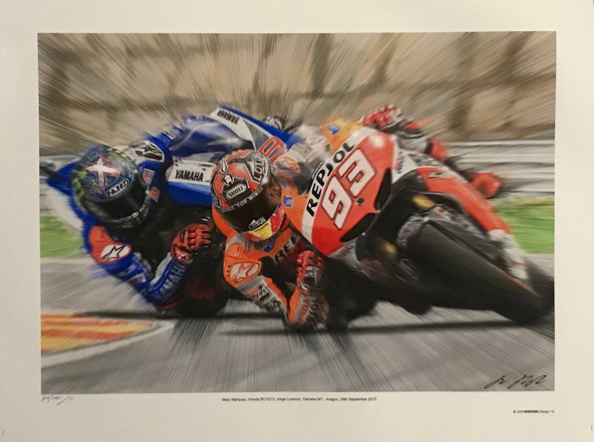 M.Marquez & J.Lorenzo at Aragon 2013 - GSK Racing